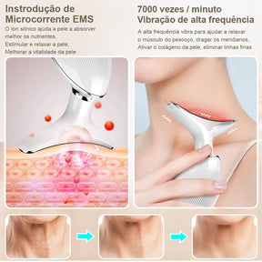 Rejuvenescedor Facial Com Terapia Térmica e Estimulação Muscular