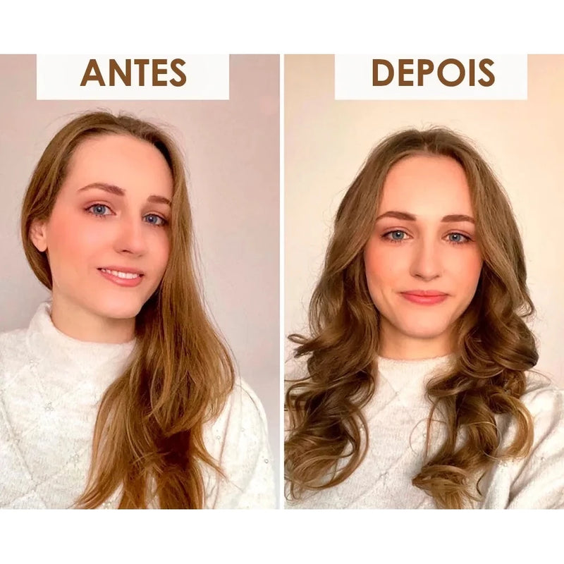 kit cetim anti frizz touca cetim + modelador sem calor curling rod + fronha