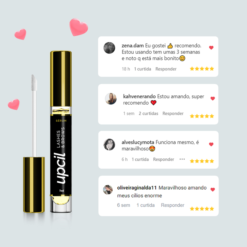 sérum para cílios, sérum para sobrancelhas, crescimento de cílios, preencher falhas sobrancelha, fortalecer cílios, alongamento natural cílios, sérum upcil, cuidados com cílios, sérum fortalecedor, beleza feminina