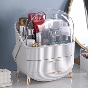 Maleta 3 Compartimentos Maquiagem Cosmético Alça Perfeito para Viagem
