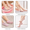 meias de silicone, meia hidratante pés, cuidados com os pés, calcanhar rachado, spa dos pés, meia gel hidratante, tratamento para pés secos, protetor de calcanhar, meia spa doméstico, regenerador de pele pés