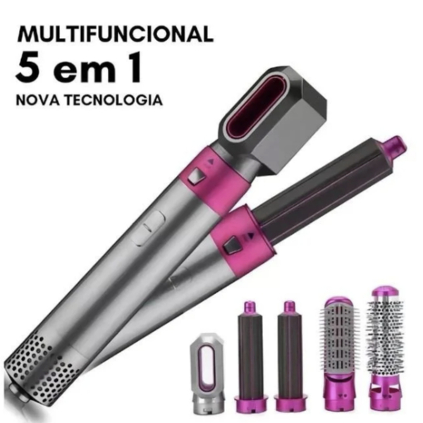 airwrap styler, escova secadora 5 em 1, modelador de cabelo, escova de ar quente, secador multifuncional, alisador e modelador, escova elétrica cabelo, escova cerâmica, modelador profissional, airwrap 5 em 1