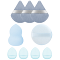 kit esponjas maquiagem, esponja de maquiagem, puff de pó facial, esponja beauty blender, kit maquiagem profissional, esponja molhada e seca, aplicador de base, acessório de maquiagem, conjunto de esponjas, puff facial maquiagem