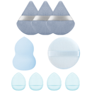 kit esponjas maquiagem, esponja de maquiagem, puff de pó facial, esponja beauty blender, kit maquiagem profissional, esponja molhada e seca, aplicador de base, acessório de maquiagem, conjunto de esponjas, puff facial maquiagem