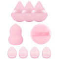 kit esponjas maquiagem, esponja de maquiagem, puff de pó facial, esponja beauty blender, kit maquiagem profissional, esponja molhada e seca, aplicador de base, acessório de maquiagem, conjunto de esponjas, puff facial maquiagem
